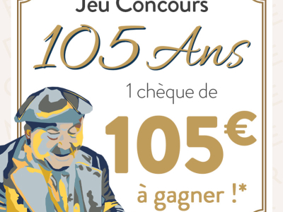 Tentez de GAGNEZ un chèque de 105 euros !